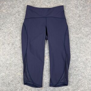 Lululemon Lean In Crop 17" Luxtreme High Rise W6AEES Midnight Navy Womens 6